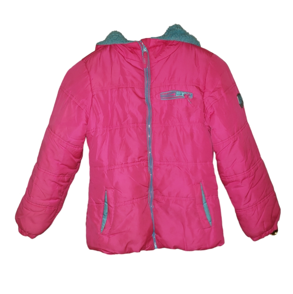 Hot pink and blue jacket